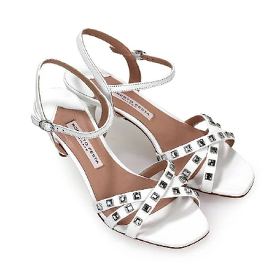 Shop Roberto Festa Women's White Leather Sandals