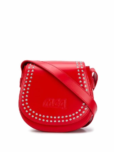 Shop Mcq By Alexander Mcqueen Women's Red Leather Shoulder Bag