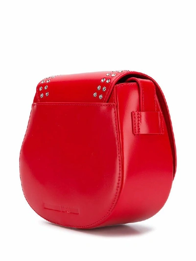 Shop Mcq By Alexander Mcqueen Women's Red Leather Shoulder Bag