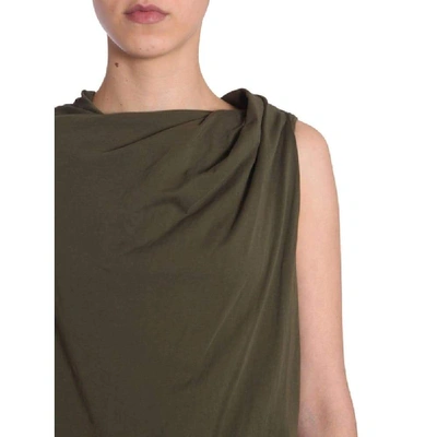 Shop Rick Owens Drkshdw Drkshdw By Rick Owens Women's Green Cotton Dress