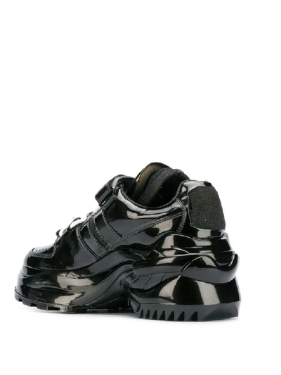 Shop Maison Margiela Women's Black Leather Sneakers