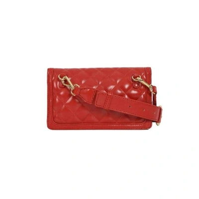 Shop Love Moschino Women's Red Polyurethane Shoulder Bag