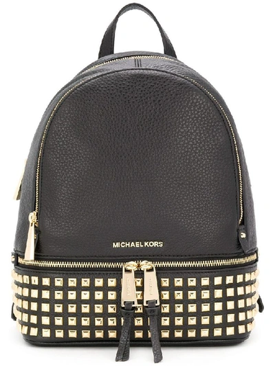 Shop Michael Michael Kors Michael Kors Women's Black Leather Backpack