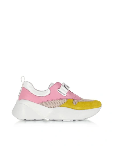 Shop Emilio Pucci Women's Pink Leather Sneakers