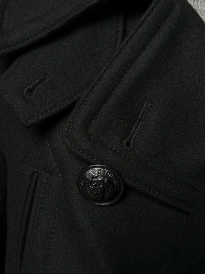Shop Dsquared2 Men's Black Wool Coat