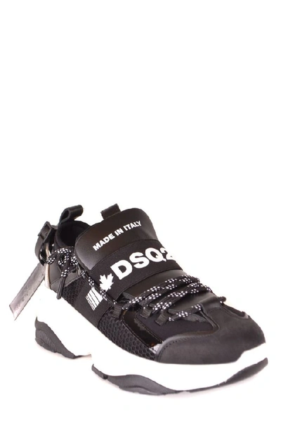 Shop Dsquared2 Women's Black Leather Sneakers