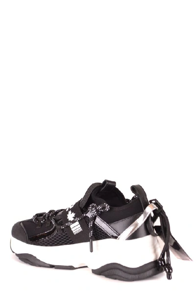 Shop Dsquared2 Women's Black Leather Sneakers