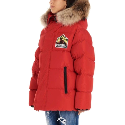 Shop Dsquared2 Women's Red Polyester Down Jacket