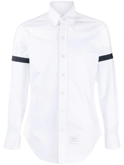 Shop Thom Browne Armband Oxford Shirt In White