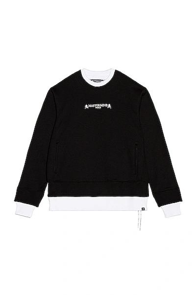 Shop Mastermind Japan Sweatshirt In Black & White
