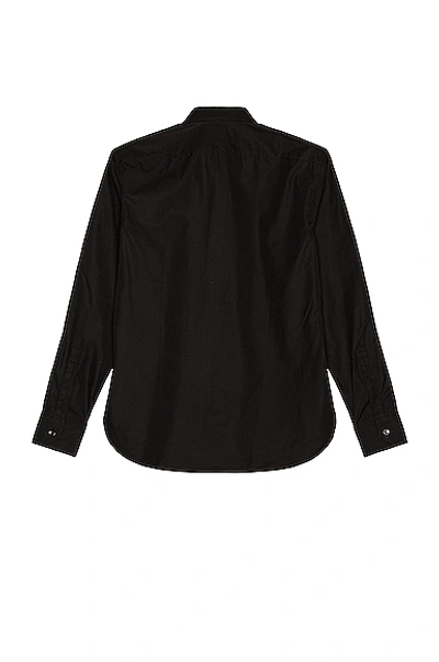 Shop Saint Laurent Classic Yves Shirt In Black
