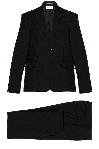 Shop Saint Laurent Classic Suit In Black