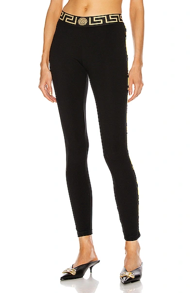 Shop Versace Gym Legging In Black