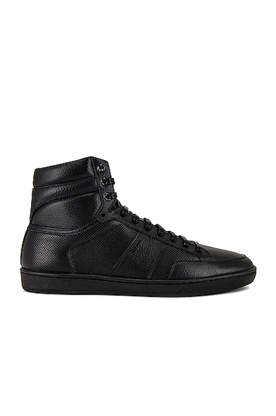 Shop Saint Laurent Sl/10h Sneaker In Black & Black