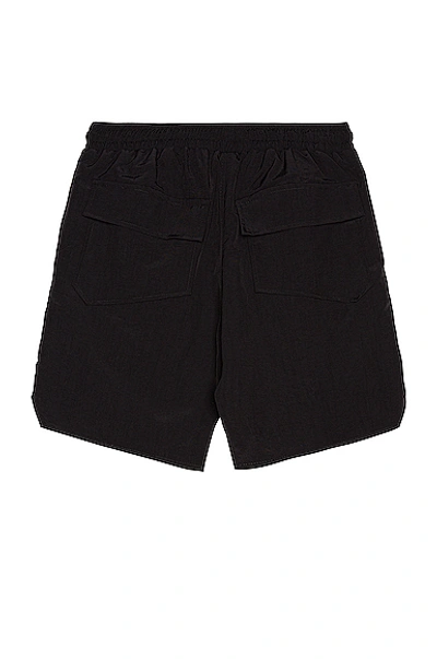 Shop Rhude Logo Short In Black