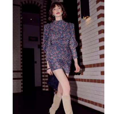 Aggi By Halewski Vanessa Blue Sapphire Dress In Sapphire
