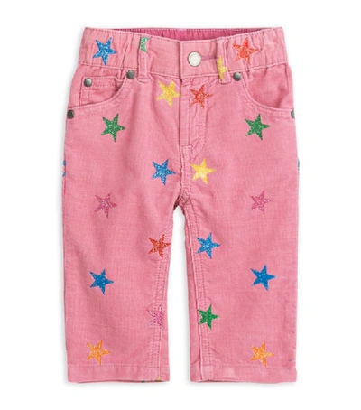 Shop Stella Mccartney Kids Corduroy Glitter Stars Trousers (6-36 Months)