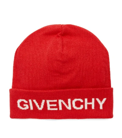 Shop Givenchy Kids Logo Beanie
