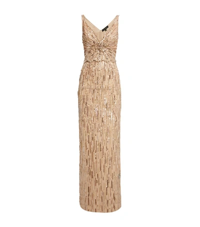 Shop Jenny Packham Sequin Meredith Gown