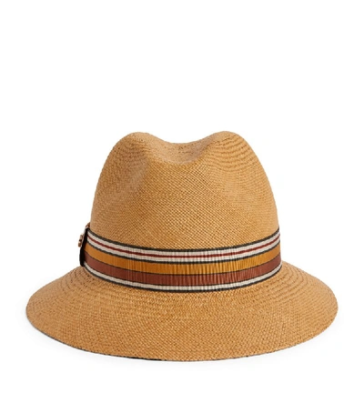 Shop Loro Piana The Suitcase Stripe Ingrid Panama Hat