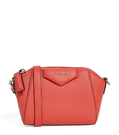 Shop Givenchy Nano Leather Antigona Shoulder Bag