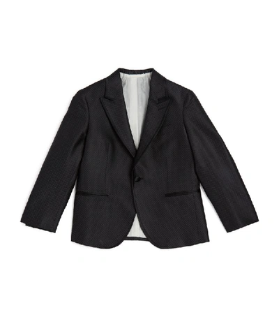 Shop Stefano Ricci Kids Silk Piping Tuxedo Jacket (6-16 Years)