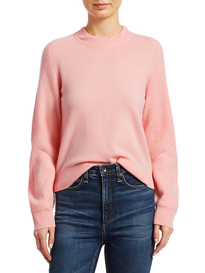 Shop Rag & Bone Logan Cashmere Sweater In Pink Rose