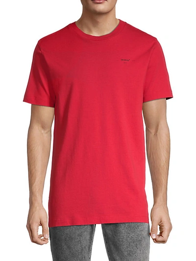 Shop Off-white Patch Logo T-shirt In Red