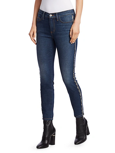 Shop Current Elliott The Chained Stiletto Crop Jeans In Hellberg
