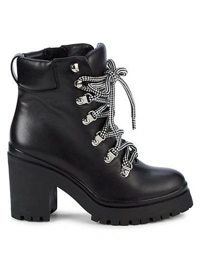 Shop Rebecca Minkoff Rm-maihlo Leather Boots In Oxford