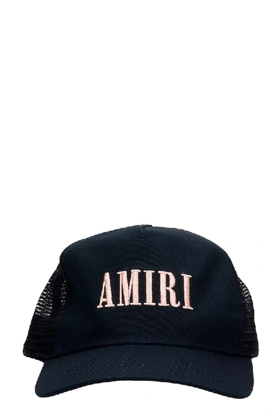 Shop Amiri Core Trucker Hats In Black Cotton