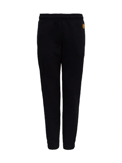 Shop Kenzo Pants With Tiger Patch Logo In Black