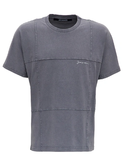 Shop Jacquemus Carro Tee In Grey