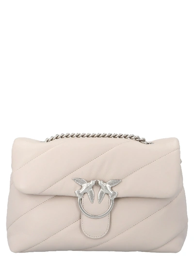 Shop Pinko Love Classic Puff Maxi Bag In White