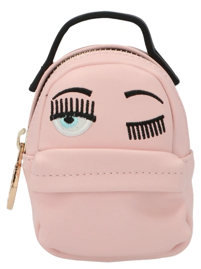 Shop Chiara Ferragni Mignon Flirting Mini Backpack In Pink