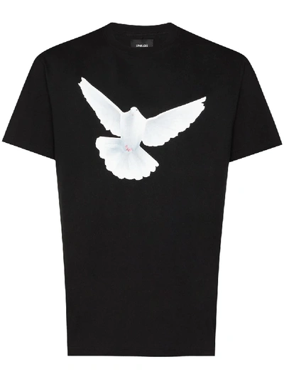Shop 3paradis X Homecoming Bird-print T-shirt In Black