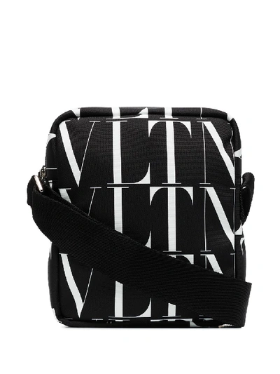 Shop Valentino Vltn Logo-print Camera Bag In Black