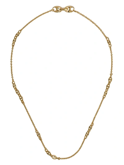 Shop Tom Wood Rolo Bean Chain Necklace In Gold