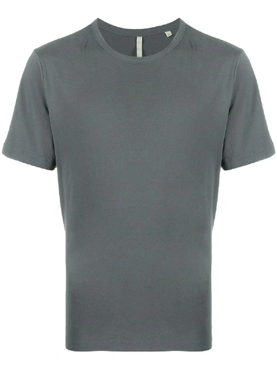 Shop Sunflower Crew-neck Cotton T-shirt In Grey