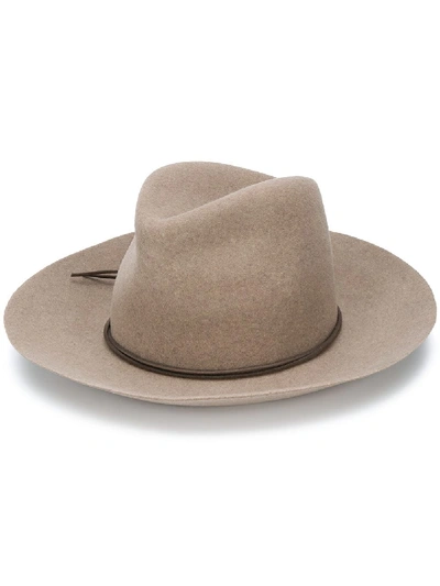 Shop Isabel Marant Kinly Wool-felt Fedora Hat In Neutrals