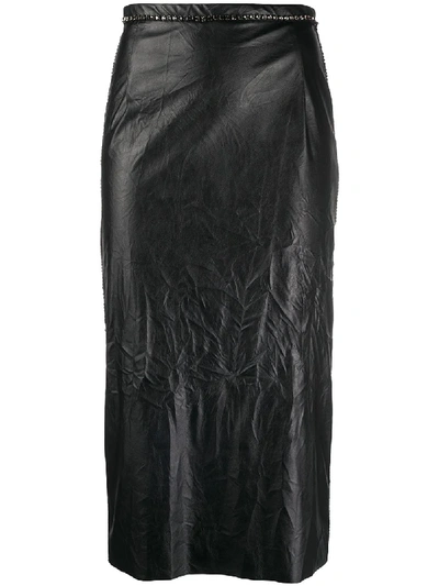 Shop N°21 High-waisted Pencil Skirt In Black