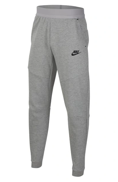 Shop Nike Kids' Tech Fleece Pants In Dk Grey Heather/ Black