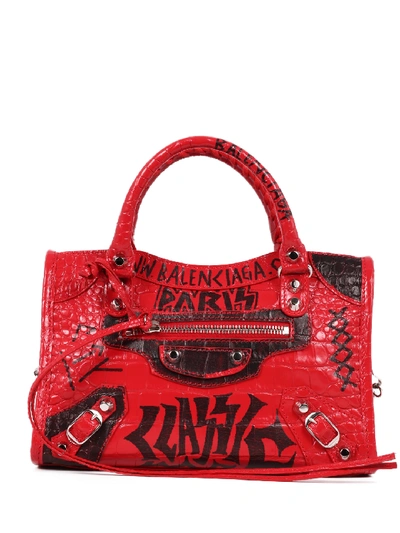 Shop Balenciaga Classic City Bag Mini In Red