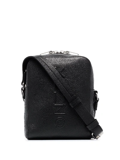 Shop Kenzo Logo-embossed Crossbody Bag In Black