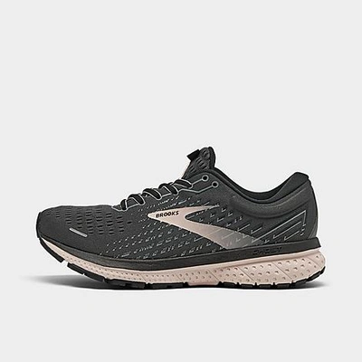 Shop Brooks Women's Ghost 13 Running Shoes In Black/pearl/hushed Violet