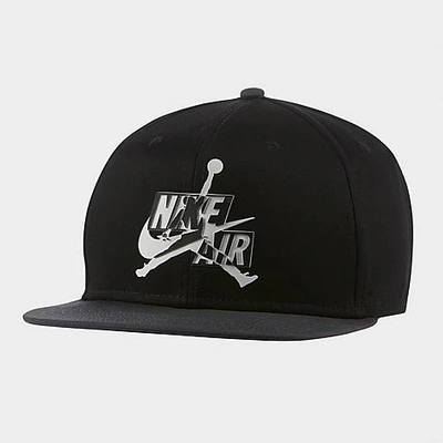 Shop Nike Jordan Jumpman Pro Classics Snapback Hat In Black