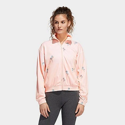 Shop Adidas Originals Adidas Women's Floral Track Jacket In Pink