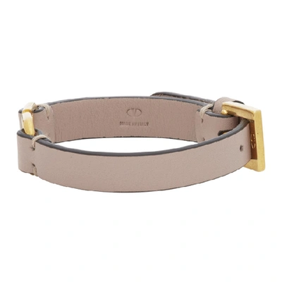 Shop Valentino Pink  Garavani Vlogo Bracelet In P45 Powder