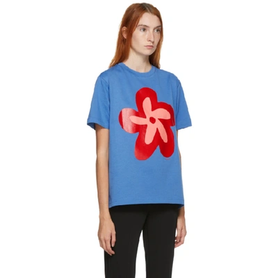 Shop Molly Goddard Blue Flower T-shirt