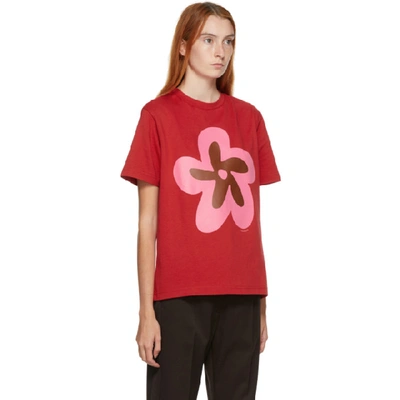 Shop Molly Goddard Red Flower T-shirt